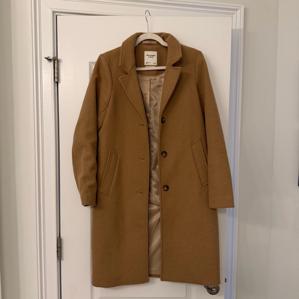 Women's Tan Wool Coat